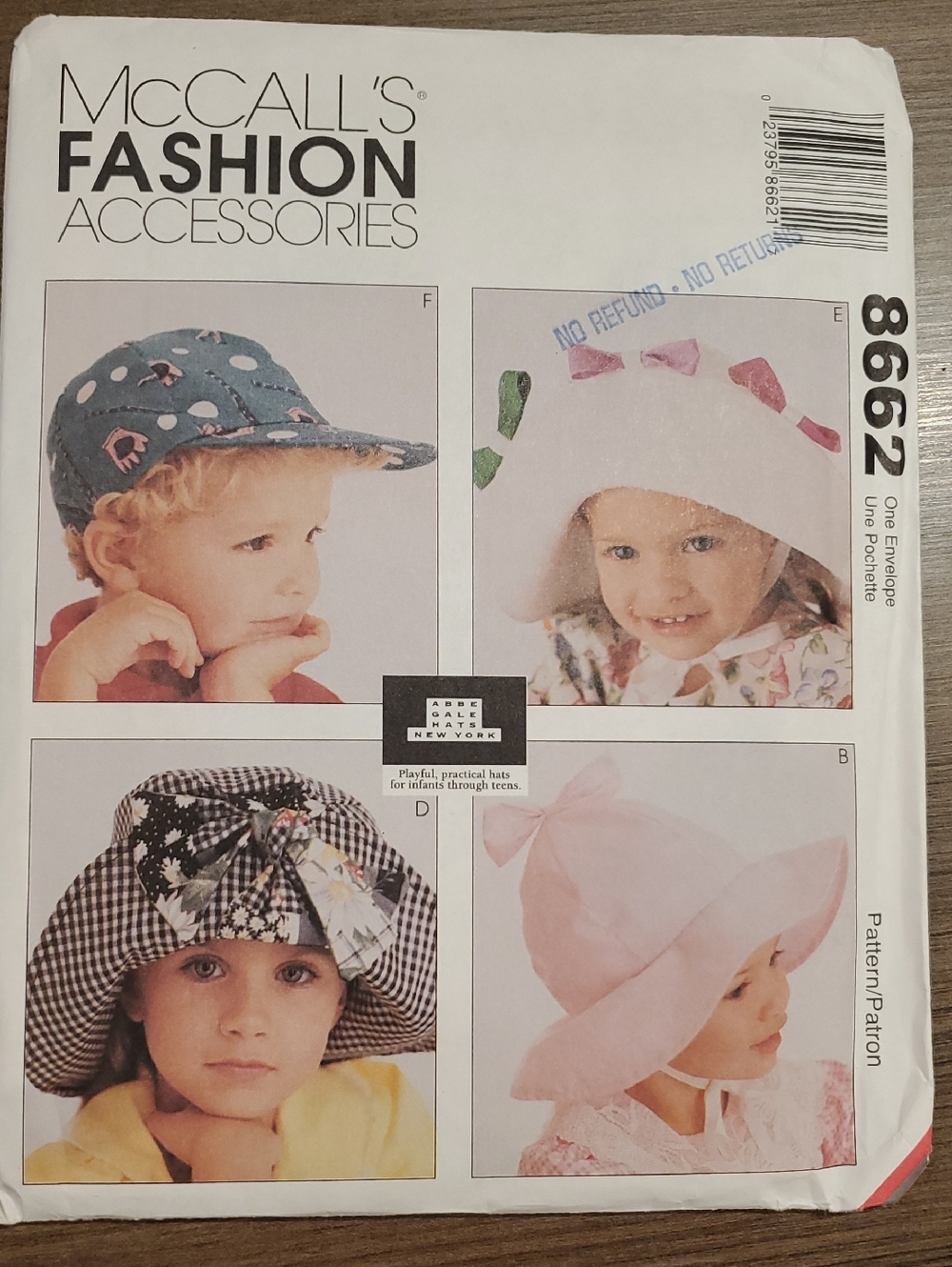 Bundle Of 4 Hat Patterns - Picture 5 of 13